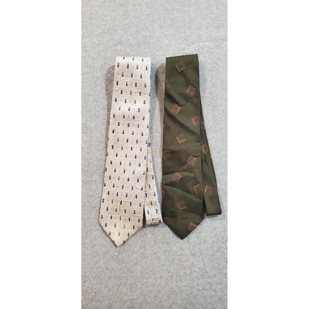 Ermenegildo Zegna Ties 100% Silk Made In Italy, Lot Of‎ 2